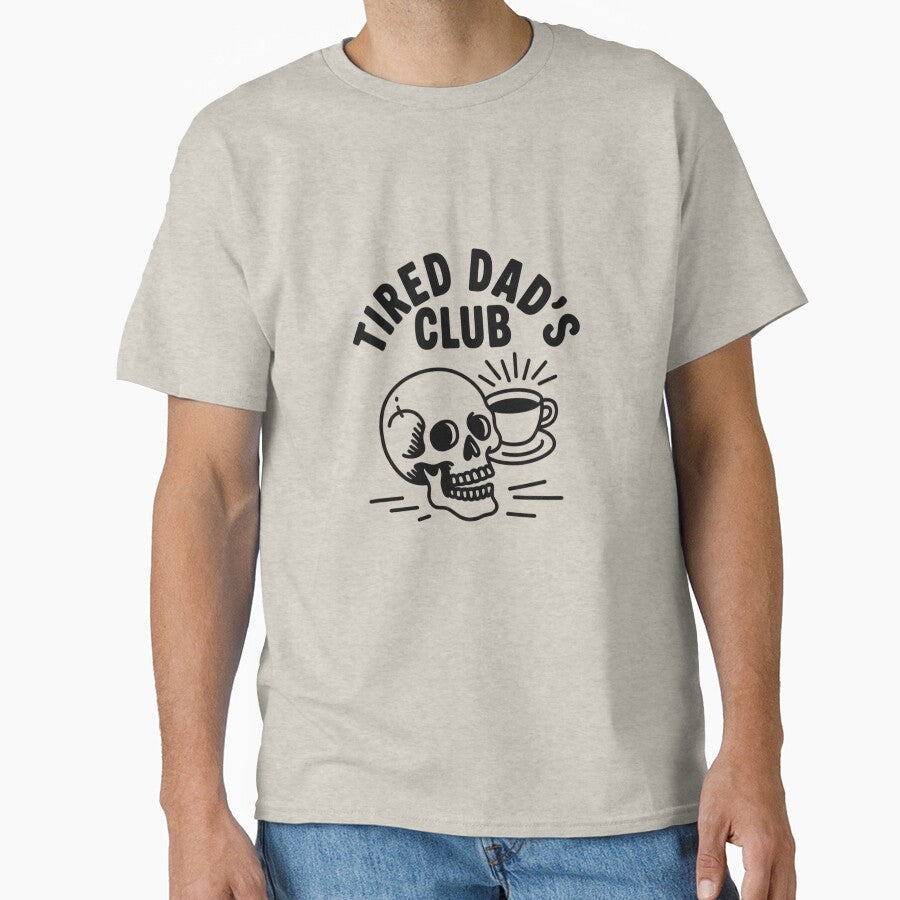 Tired Dad’s Club — Funny Fatherhood Illustration for Exhausted Parents by Colorful-Garden