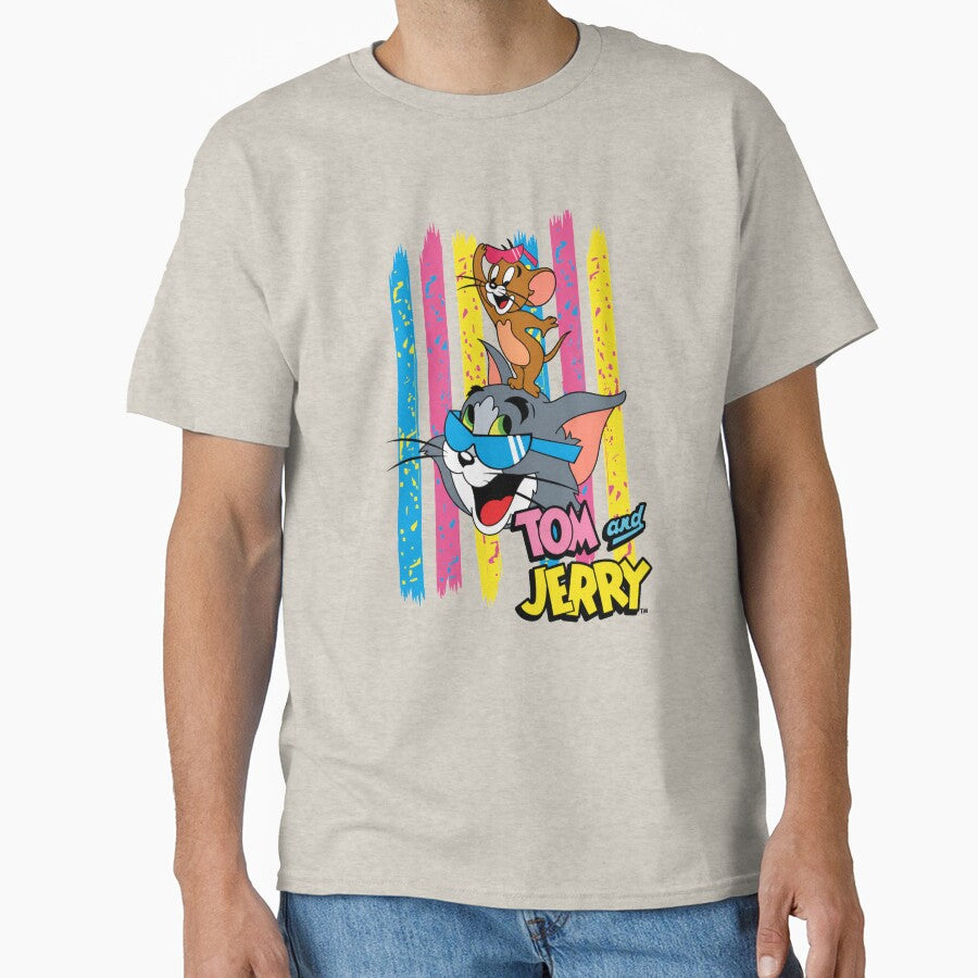 Tom and Jerry Vintage Cartoon Retro Design by Cherry Glow