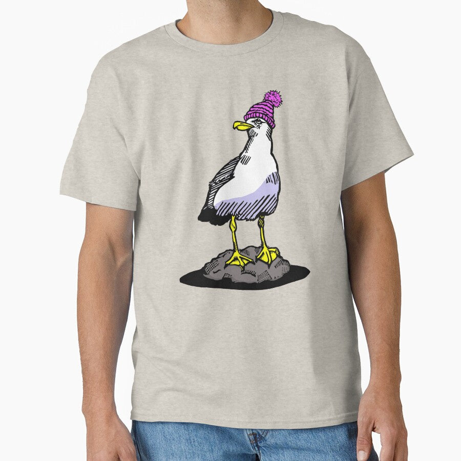 Bobble Hatted Seagull by LiquoriceLino
