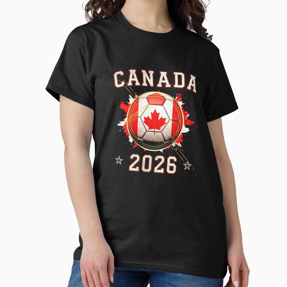 Front Print Canada Soccer World Cup 2026 - Canadian Fan Gift T-Shirt_84561562 by Alexia Faye