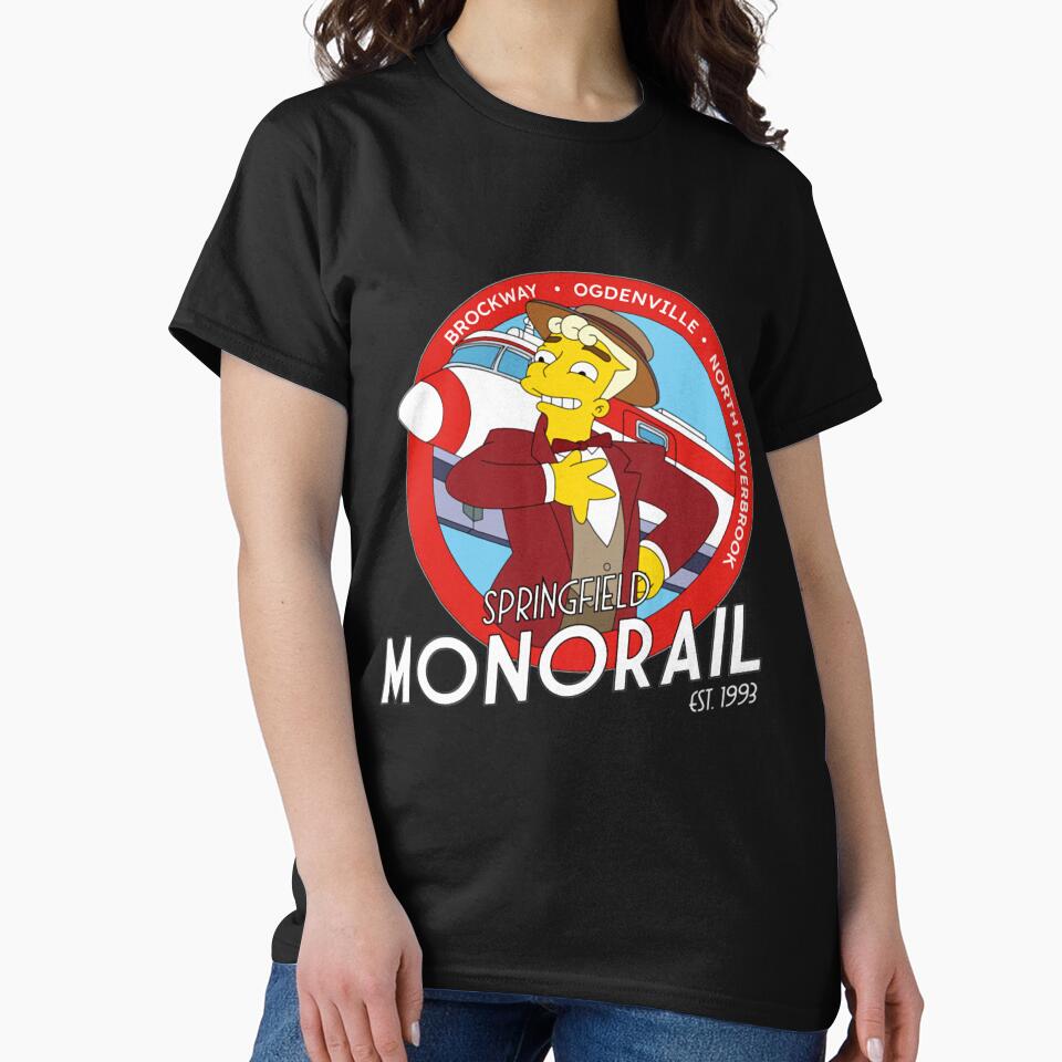 Springfield Monorail Lyle Lanley Cartoon Logo Meme by CMSenseiStore