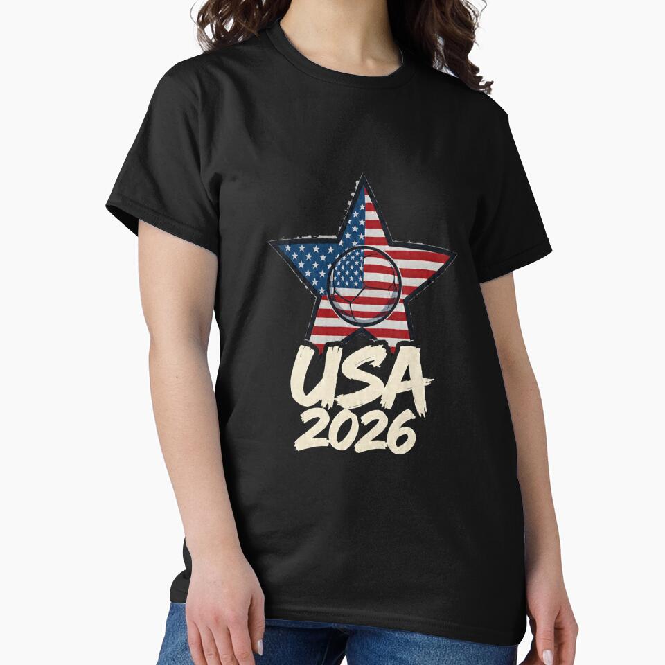 USA 2026 Soccer Star Flag Football World Cup Design by BodaZZ