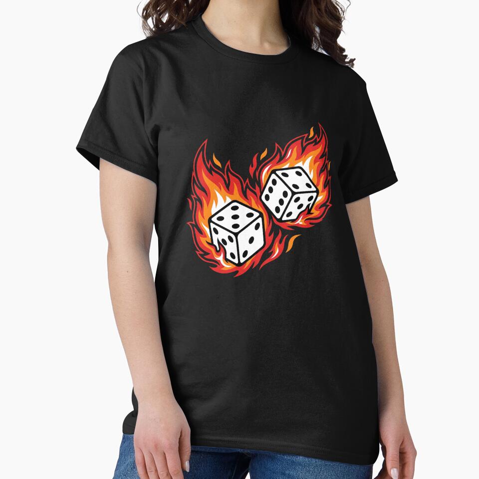 Burning Dice Streetwear by Stickersdevelop