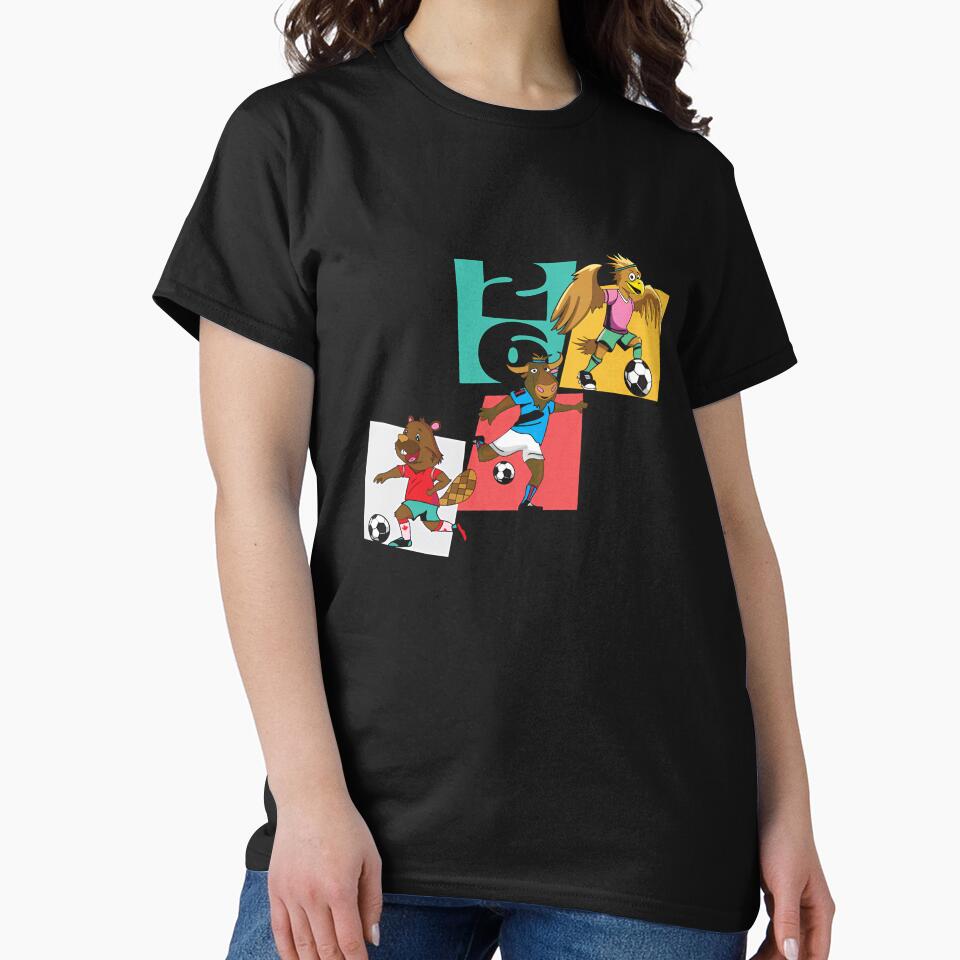 North America Mascots 2 T-Shirt_83568192 by rattiya2009