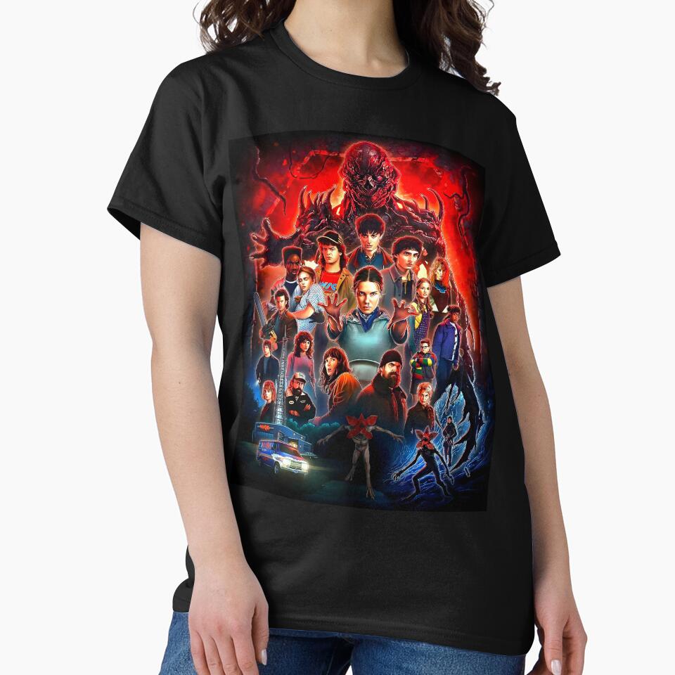 Dark Retro Design Inspired by Hawkins | Psychic Power and Creatures of the Upside World by KAYAPO