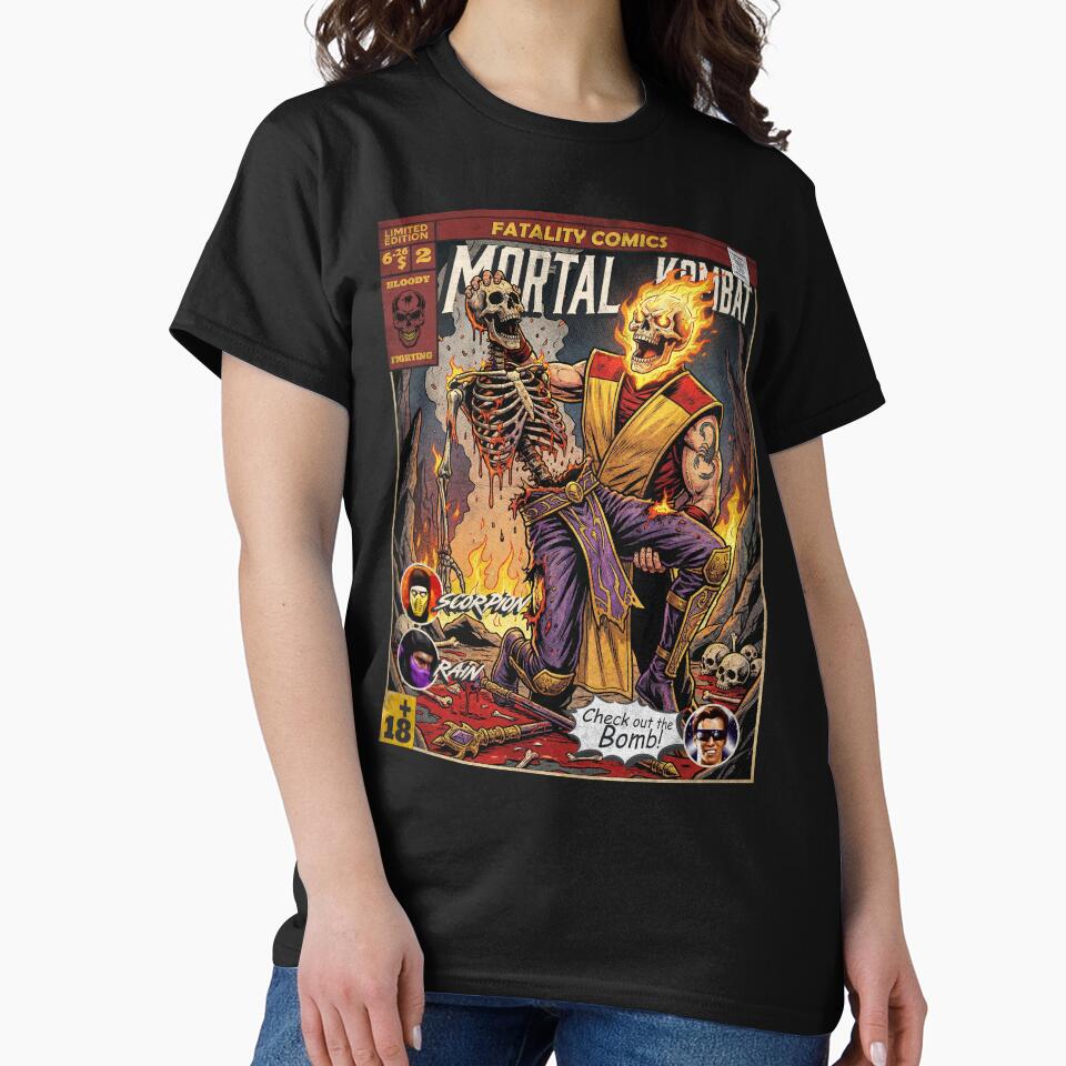 Mortal Kombat Scorpion Vintage Comic Cover Art by Back2Collage