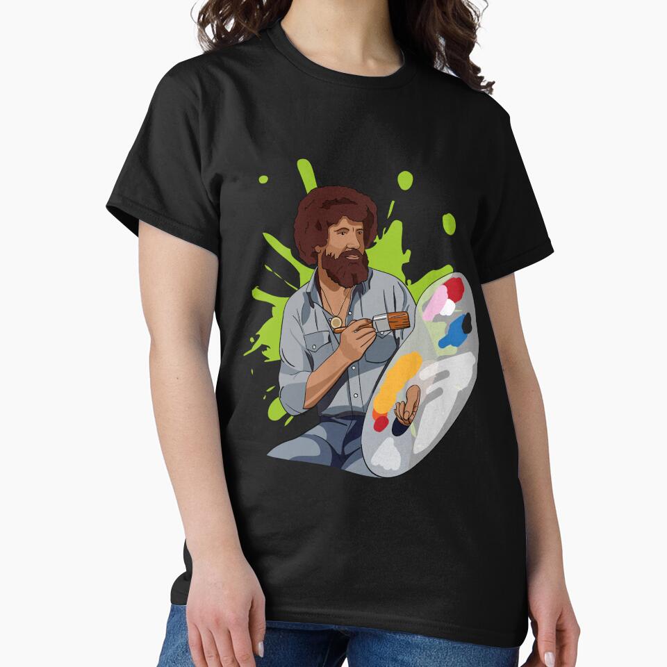 Bob Ross Iconic – Joy of Painting Fan Art by Michael Andrews