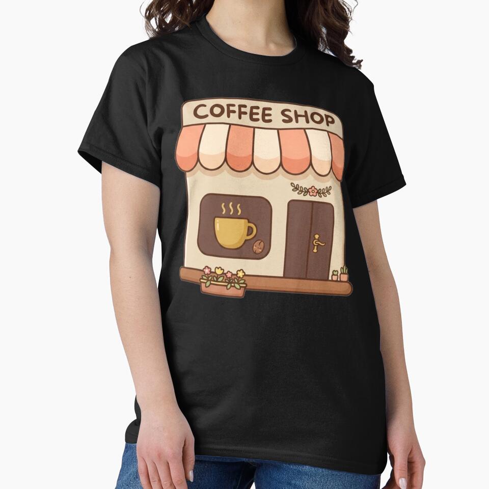 Cute Minimalist Coffee Shop Icon by Shape Snip Studio