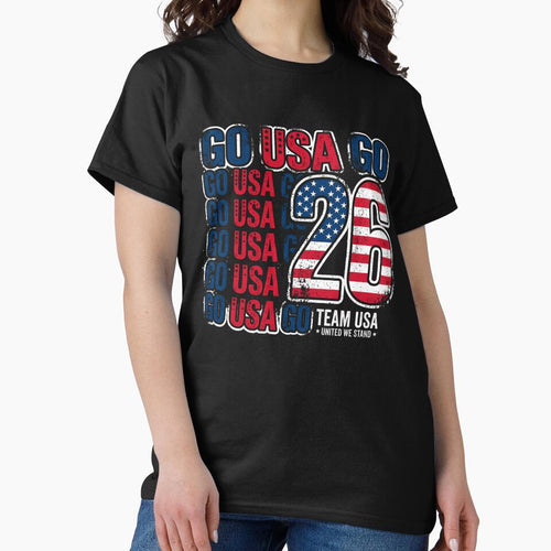 2026 Colorful Soccer Ball USA Canada Mexico 26 Classic T-Shirt by JJLetterDesigns