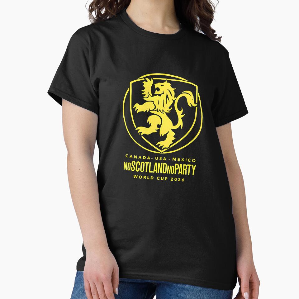 Scotland World Cup 2026 No Scotland No Party T-Shirt_83987455 by gidget-gadget