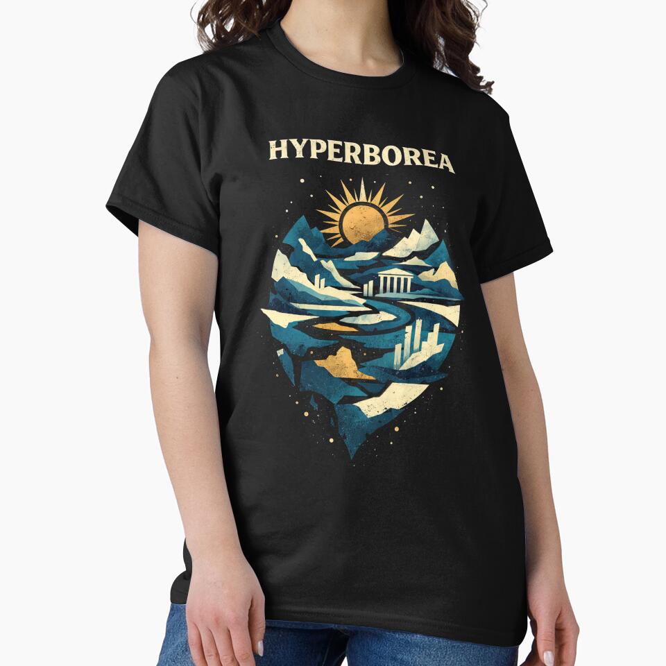 Hyperborea Mythic Lost Civilization Art by Retr0Tshirts