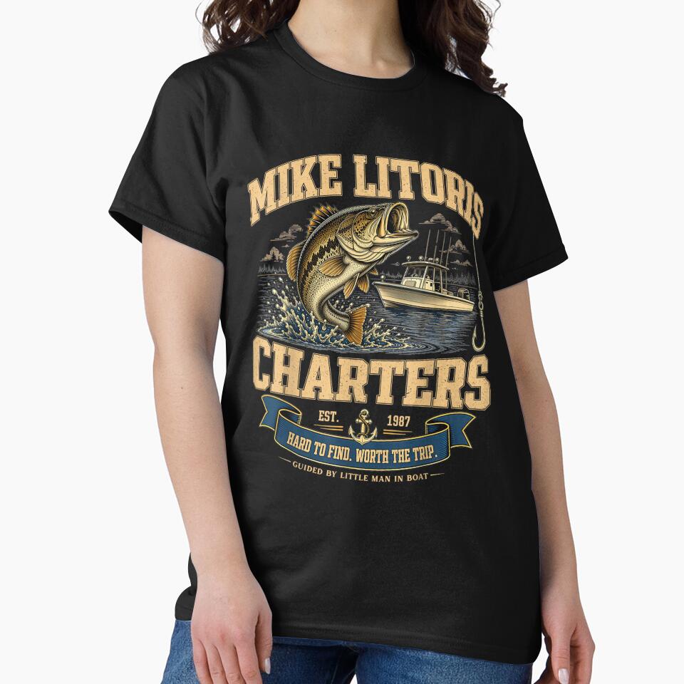Mike Litoris Funny Adult Humor Retro Innuendo Joke Design by kiralynstration