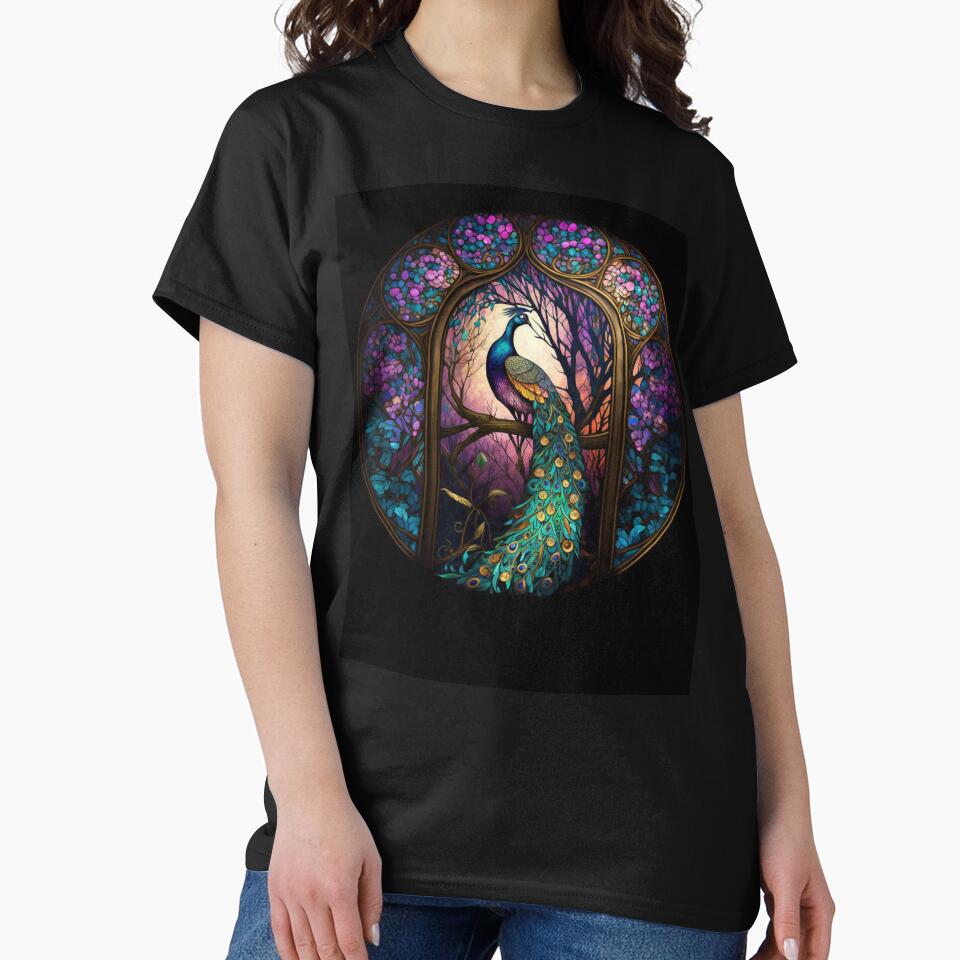 peacock in stained glass by EdiDeleffe