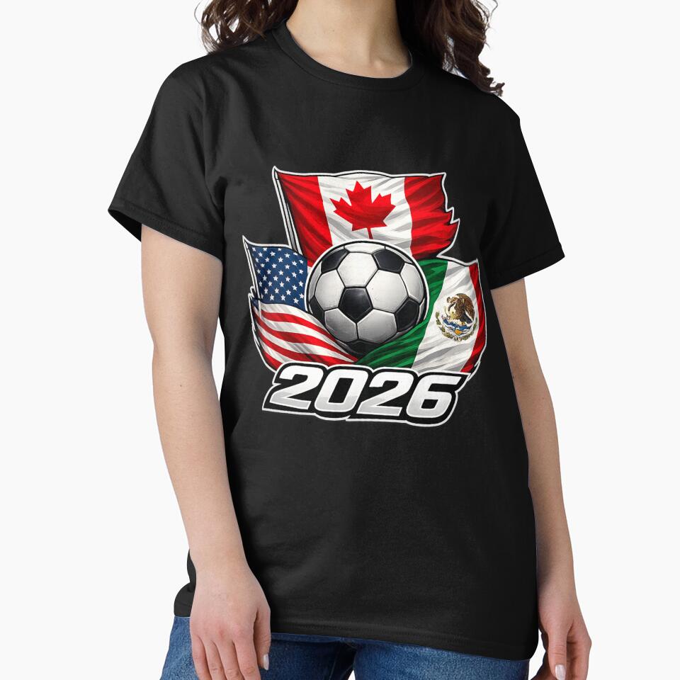 Soccer 2026 USA Canada Mexico – World Football Flags by MargaretaArt