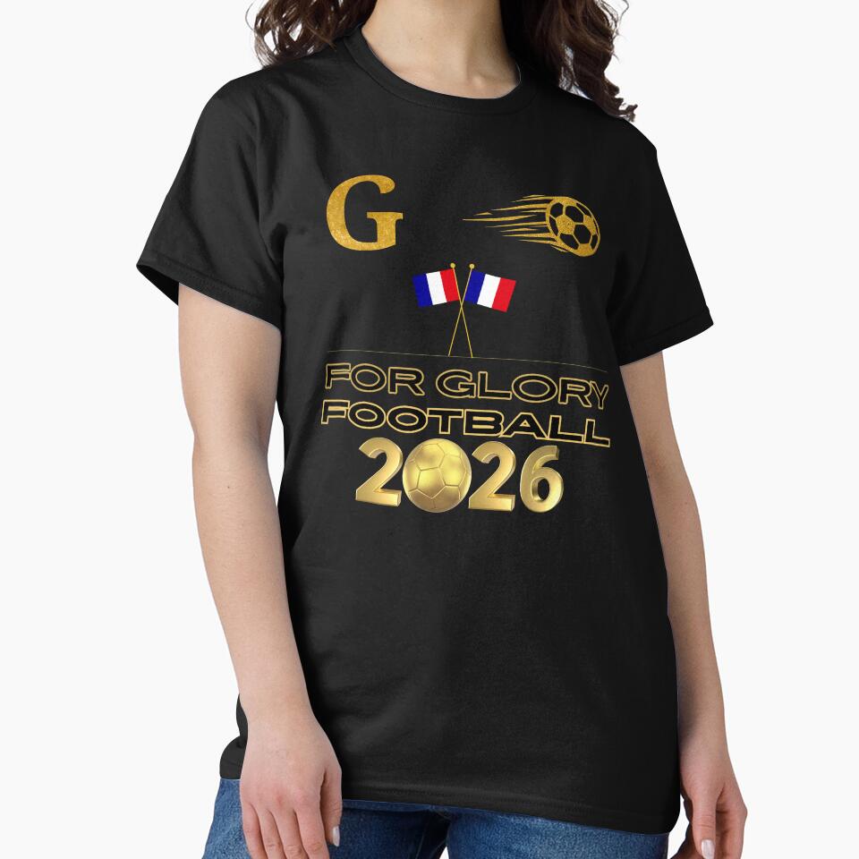 France Football 2026 For Glory | French Soccer Fan Gift | Gold Football Design | France Supporter Pride | Championship 2026 by Art IN Pack