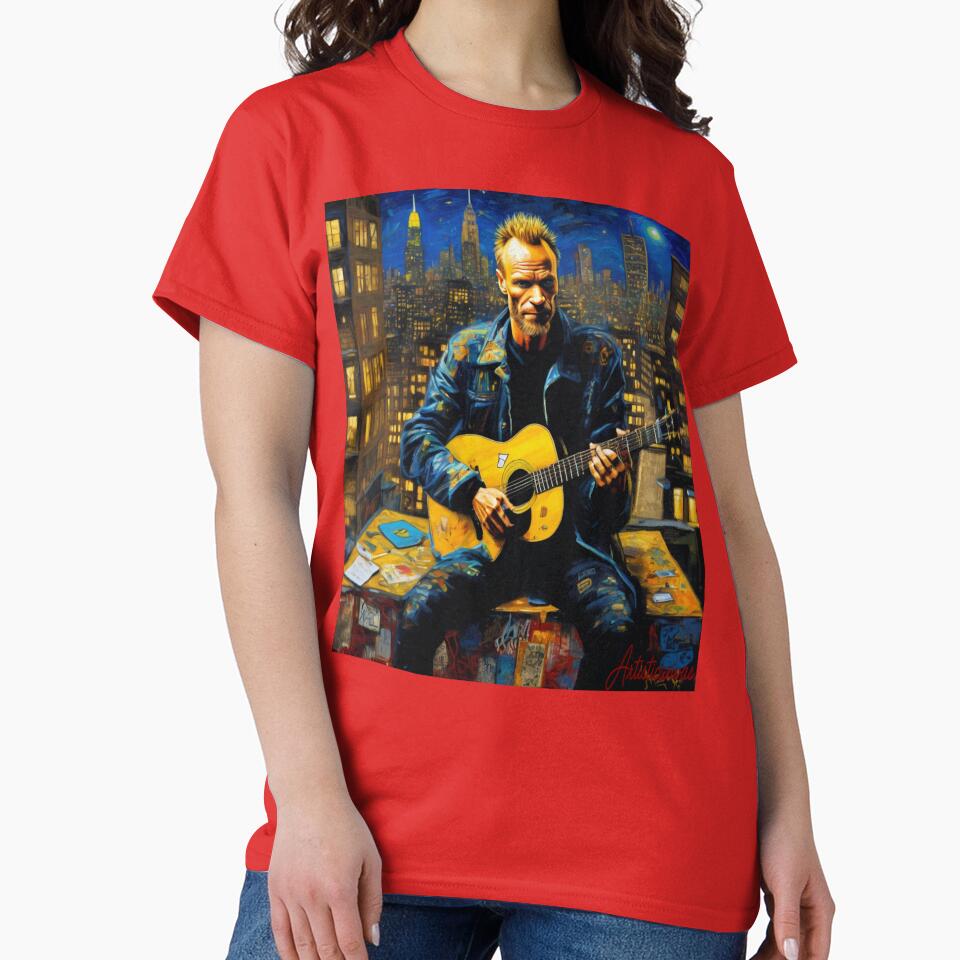 "Urban Poet: Sting's Nighttime Serenade in NYC" by Artisticanvas