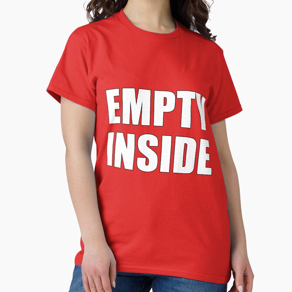 Empty Inside Minimalist Outline lettering by deluxus