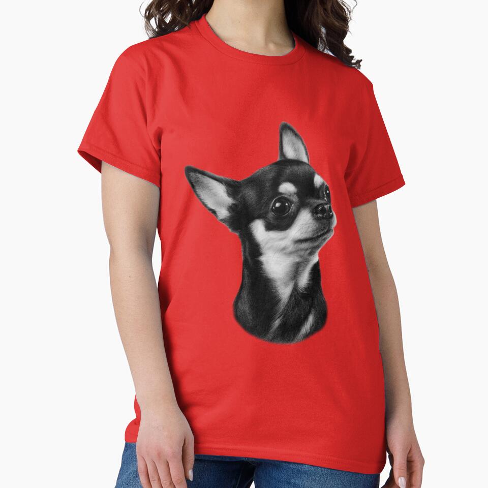 Hand Painted Short Haired Chihuahua Dog Artwork by Brush & Soul