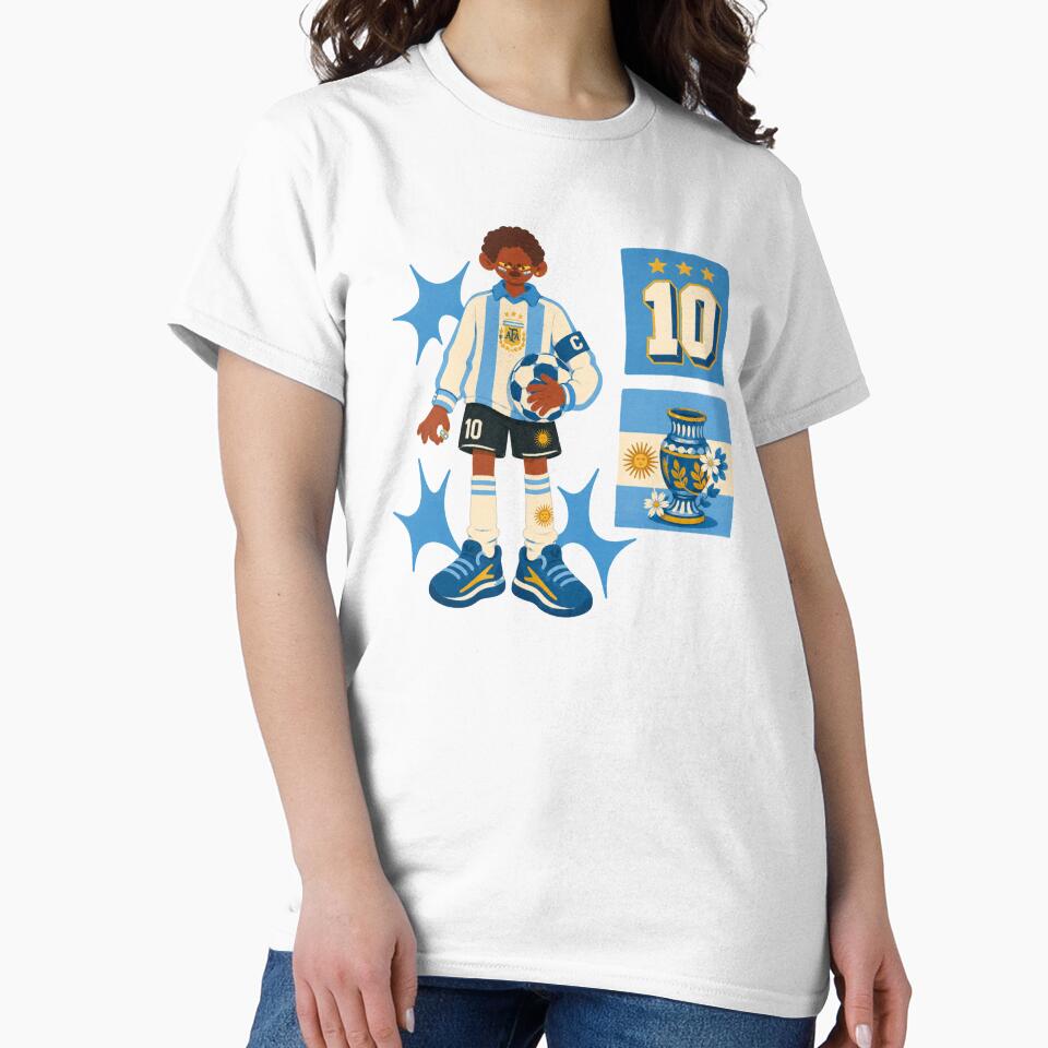 Argentina Football Number 10 Fan Vibes by Oniyasha