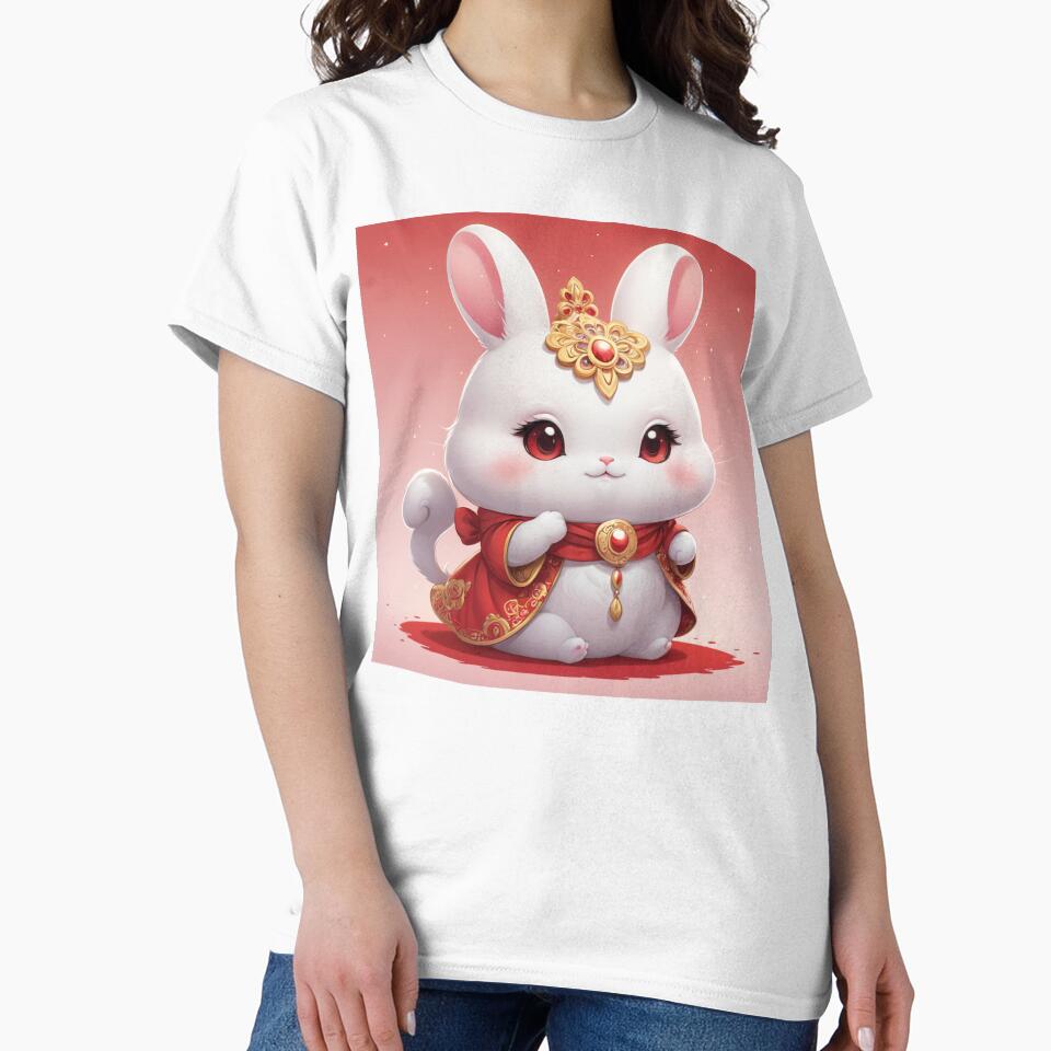 Kawaii white bunny by MerlinWear