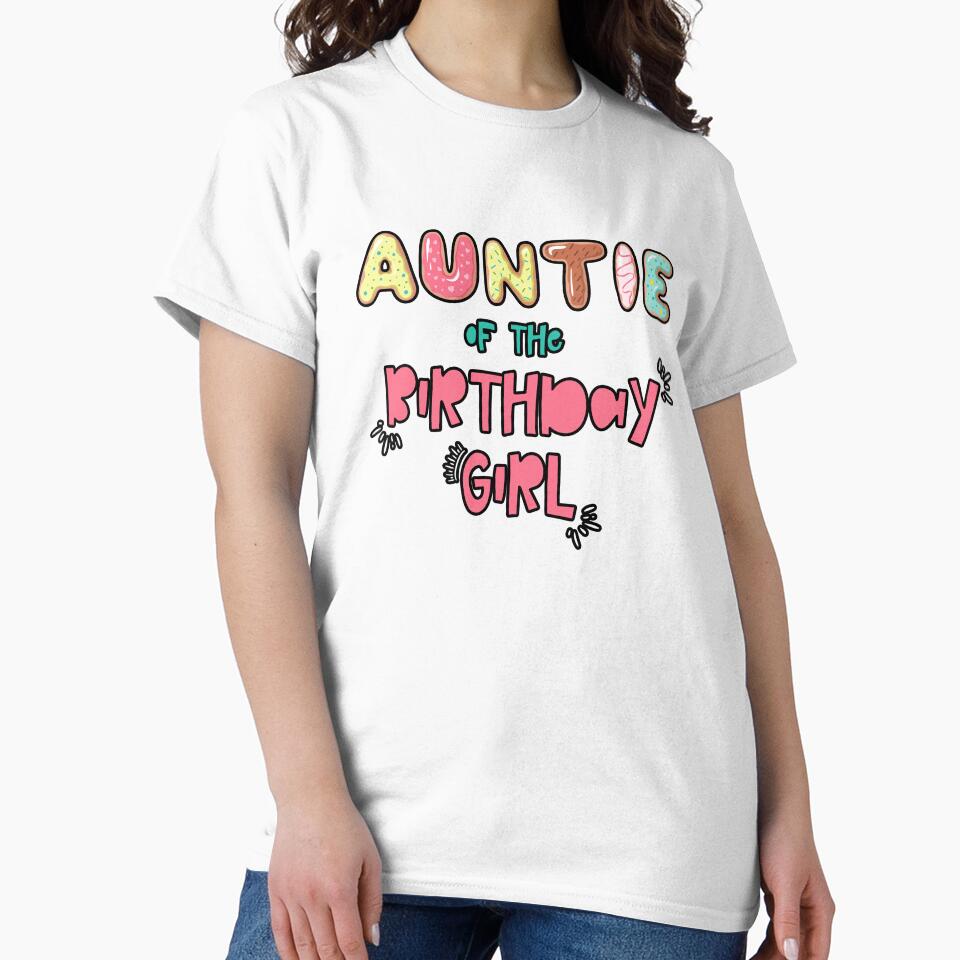 Auntie of the Birthday Girl Family Donut theme by SwankyFine