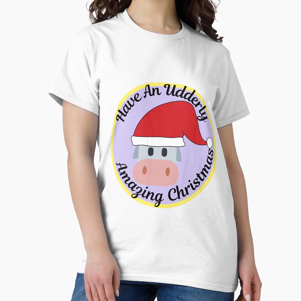 Cute and Funny Christmas Cow Pun by DylanJones1