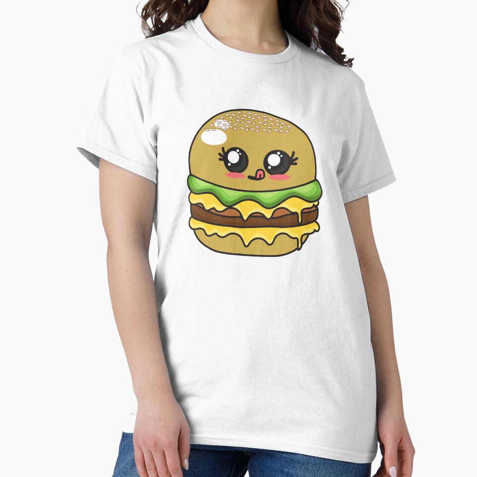 Cute Adorable Burger! - Kawaii Food Design by sweetpeanut