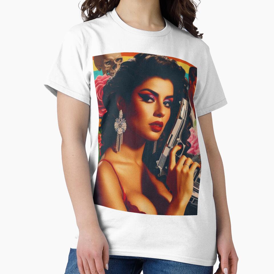 Retrowave Action Woman by PulpVintage