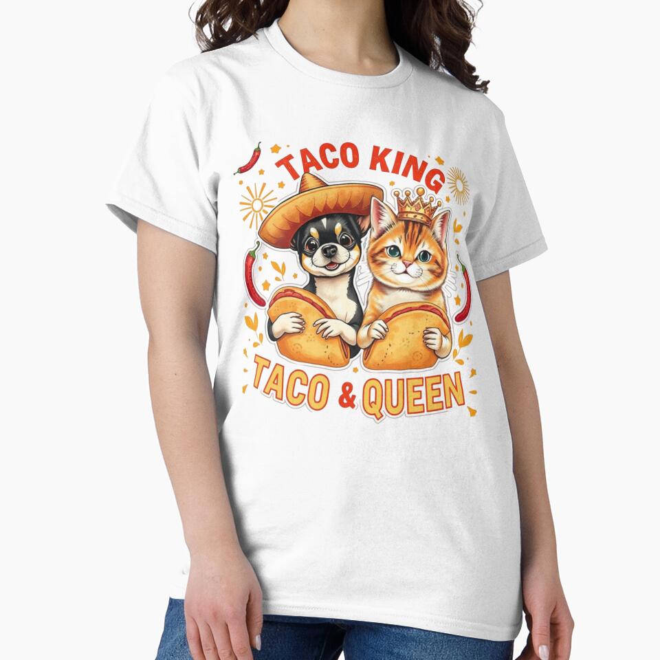 Taco King Taco Queen Huggable Sticker by Iuqiune