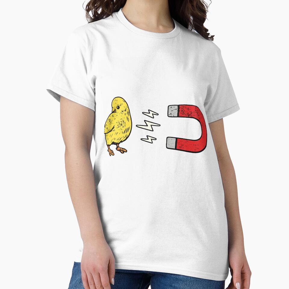 Funny Chick Magnet Cute Chicken Pun Humor by ZEtexaxe