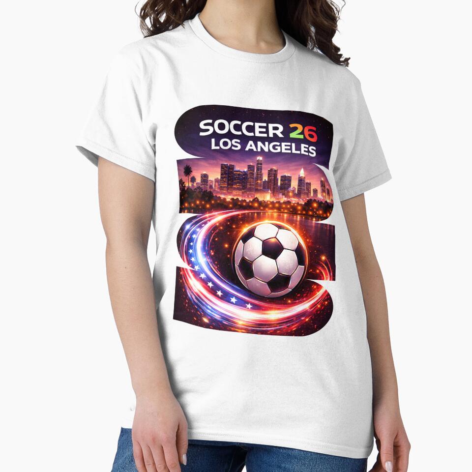 Los Angeles Soccer 2026 Shirt, Soccer 26 Los Angeles CA Fan Tee, Los Angeles California Soccer Graphic by MK-Charlie
