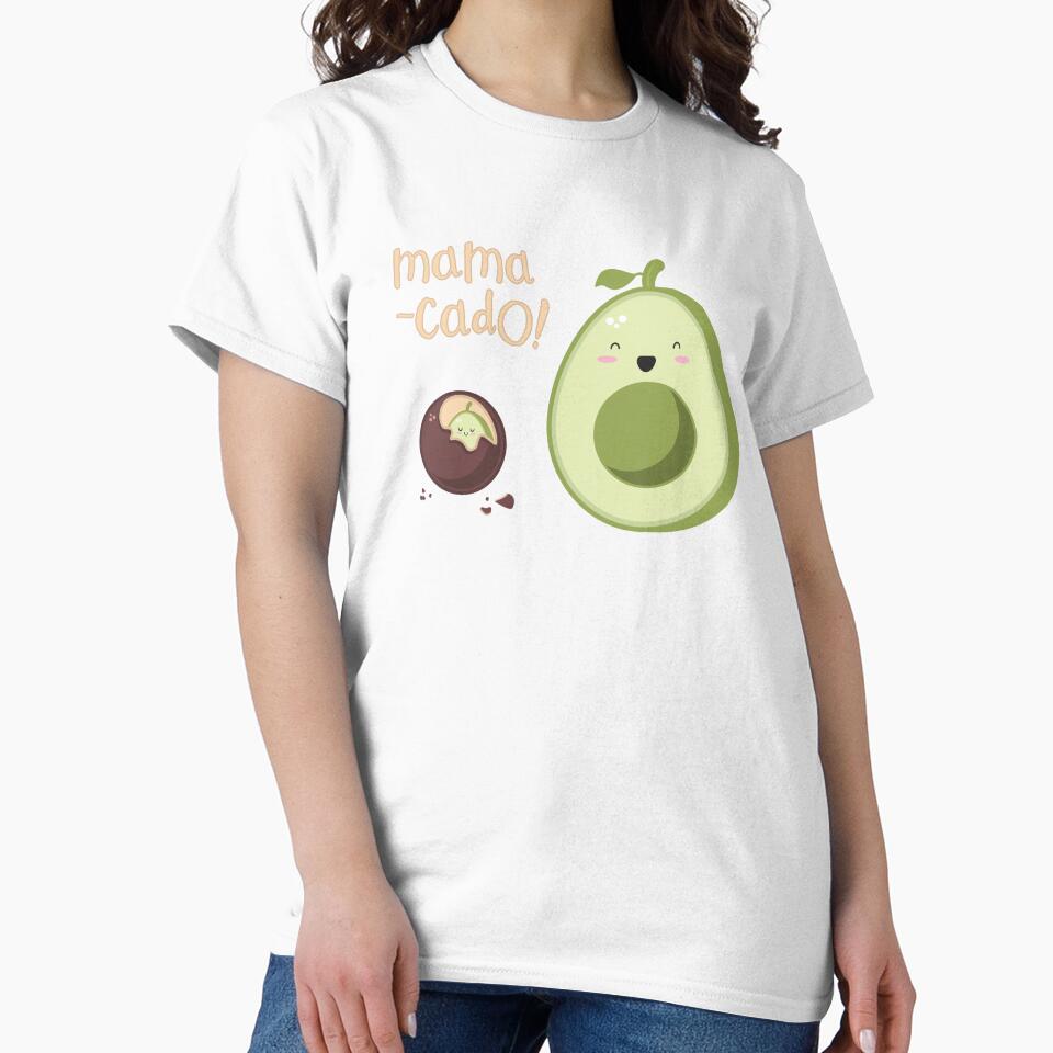 Avocado mamacado kawaii design by high5doodle
