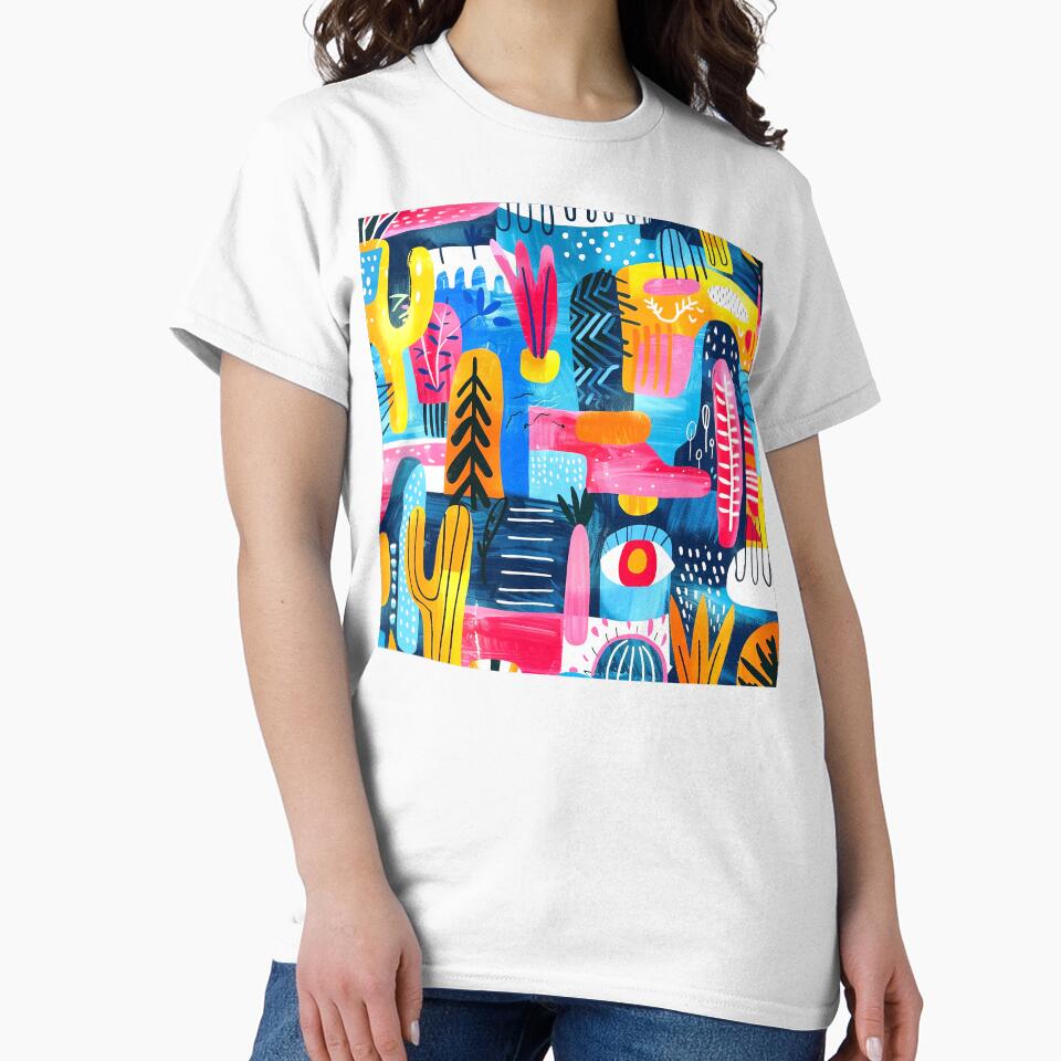 Pop Art-Inspired Colorful Vibrant Abstract Designs Pattern by DEC02