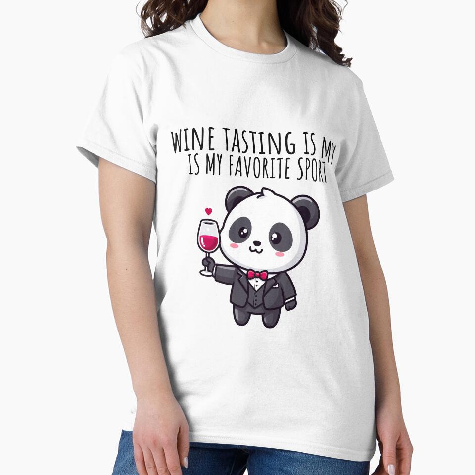 Wine Tasting Panda by LemuellTrends