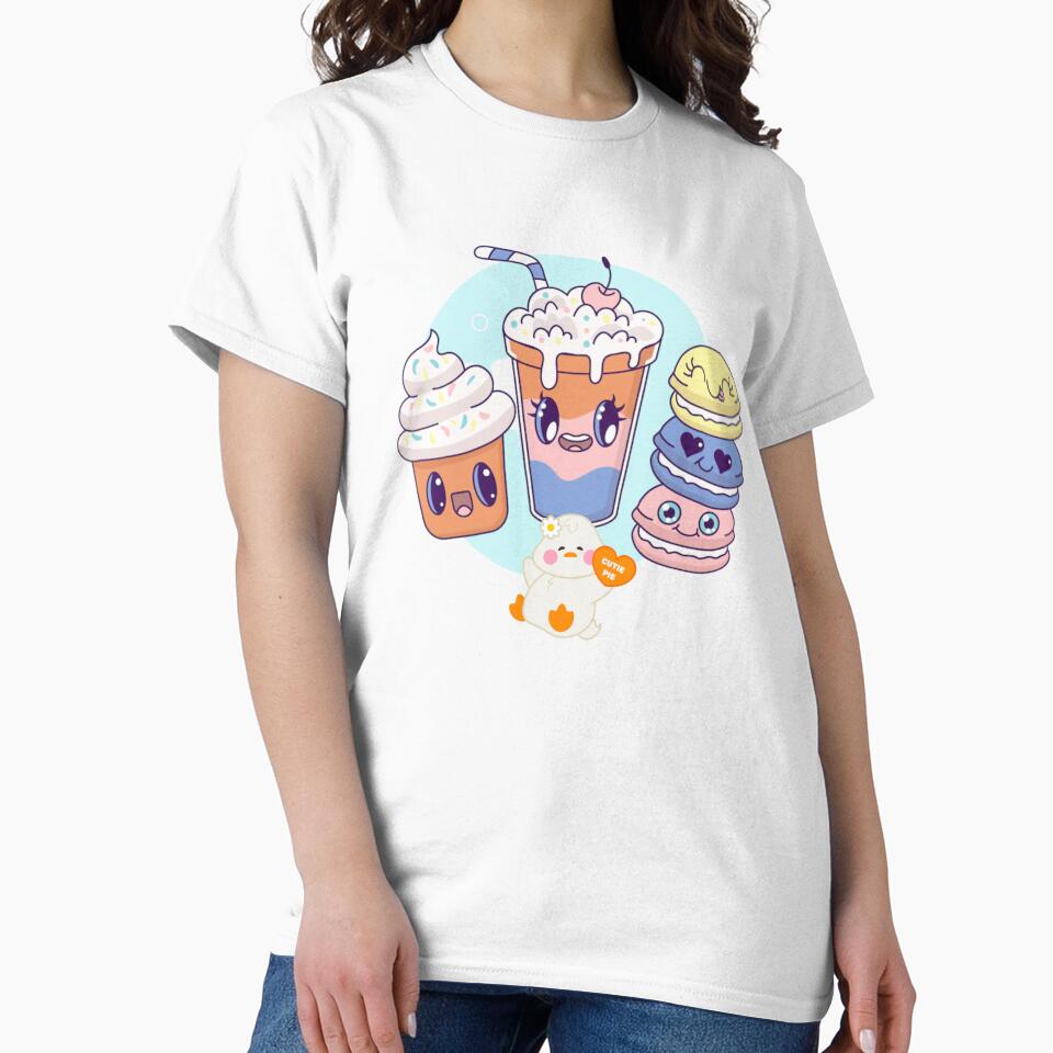 kawaii milkshake with hamster essential tshirt by anandsiva2703