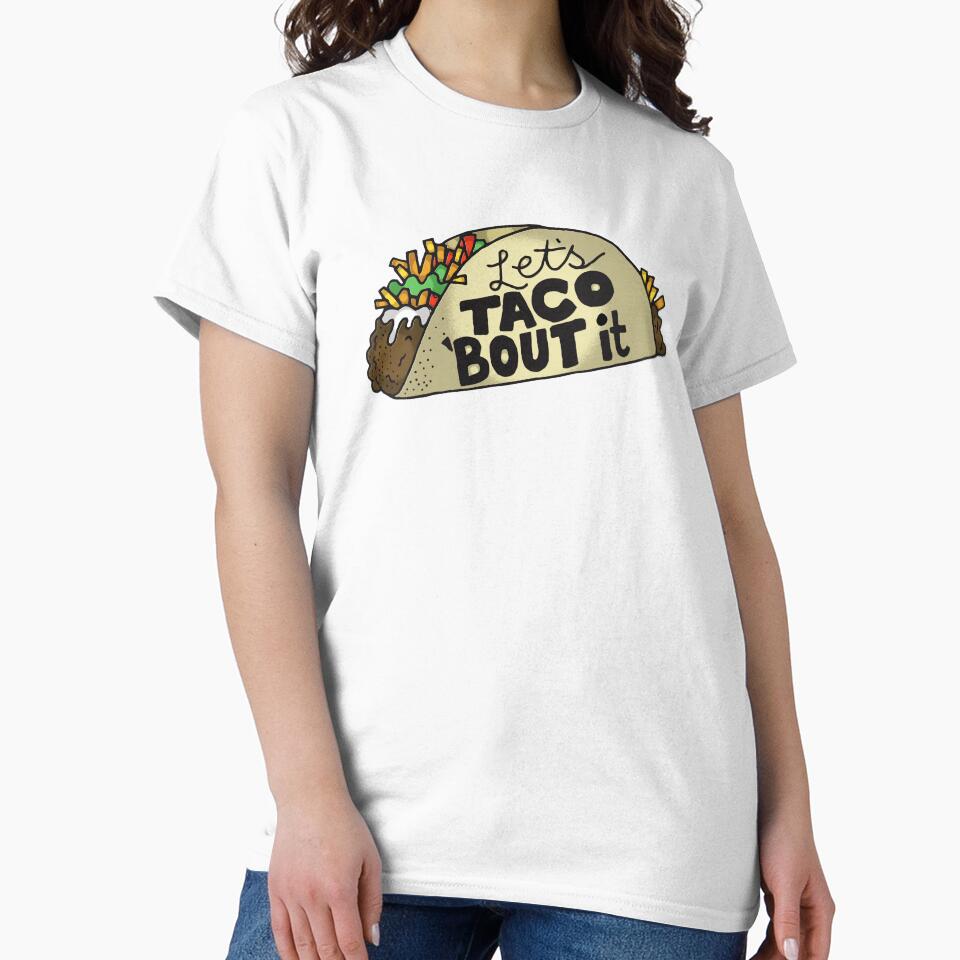 Let's Taco Bout It, Funny Taco Lover Gift by Vintagemashup