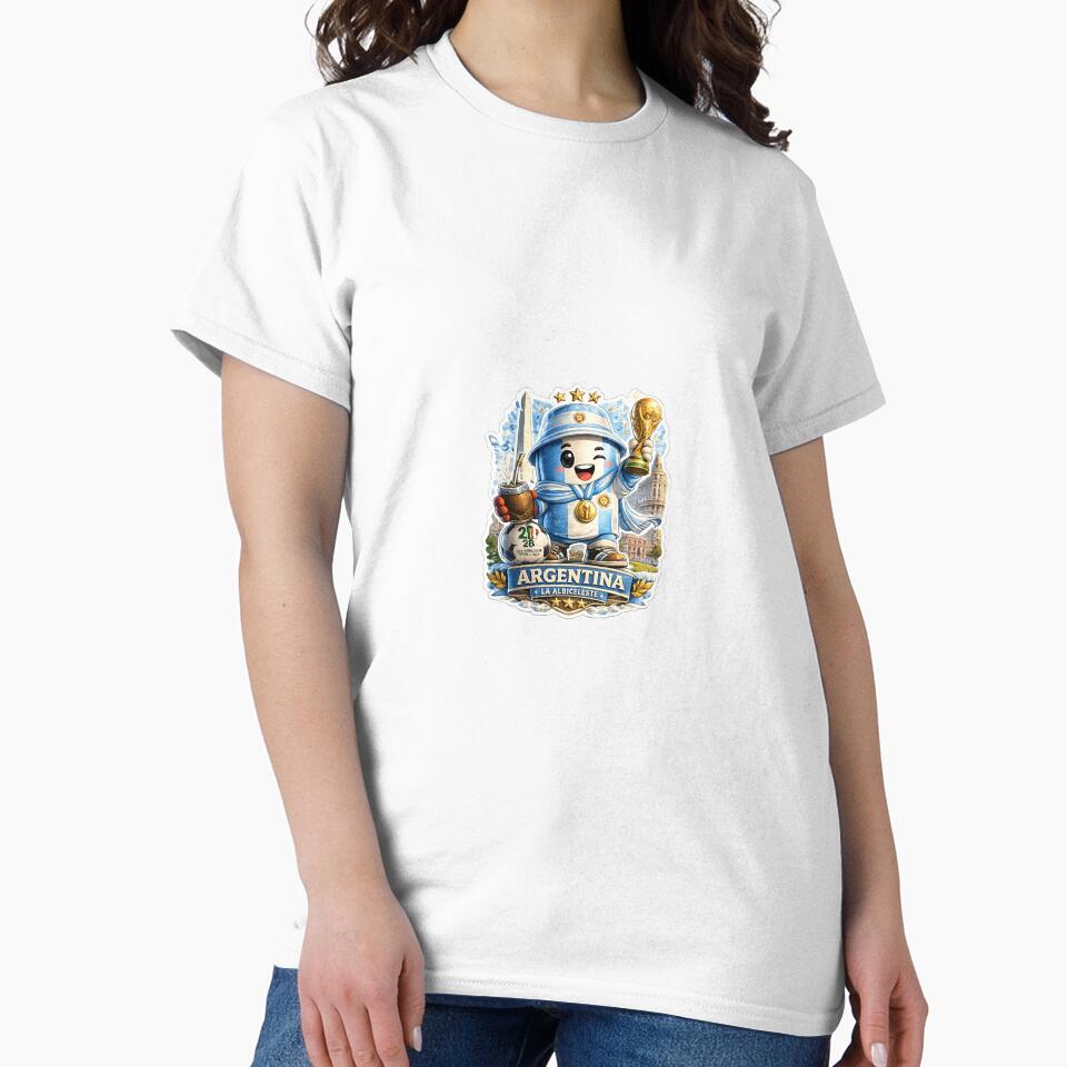 Argentina Soccer Fan Sticker | La Albiceleste Champion Mascot by Julianto Tri Rizki