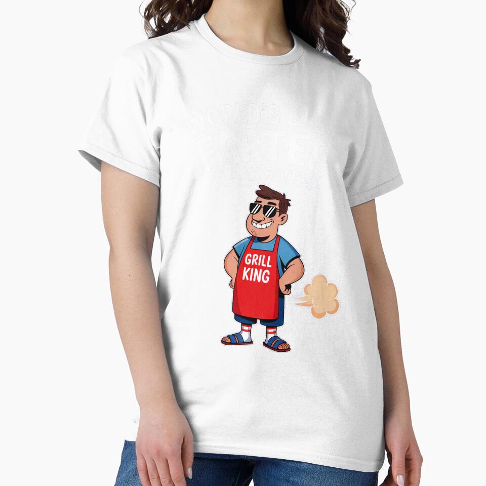 World’s Best Farter I Mean Father Funny Grill King Dad Joke Gift by PosiMCreations