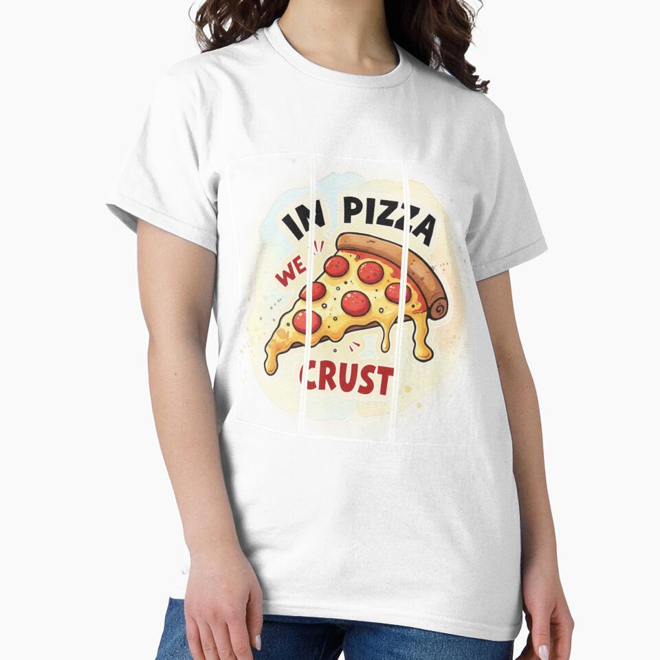 Funny Foodie Design- Cheesy Pizza Slice Illustration - Pepperoni Pizza by PriyaMagic