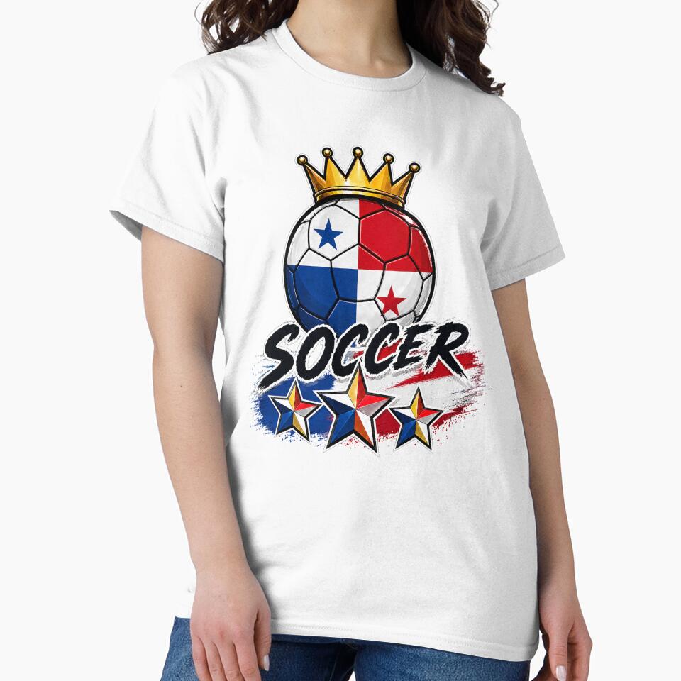 Vintage Panama flag Crowned Soccer Ball by QuiteOrbit