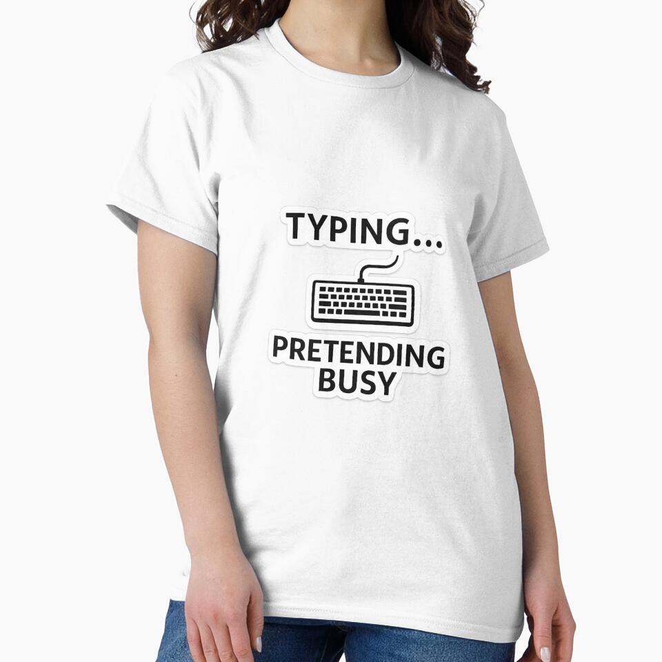 Typing Pretending Busy Office Meme Sticker by Crybyte Studio