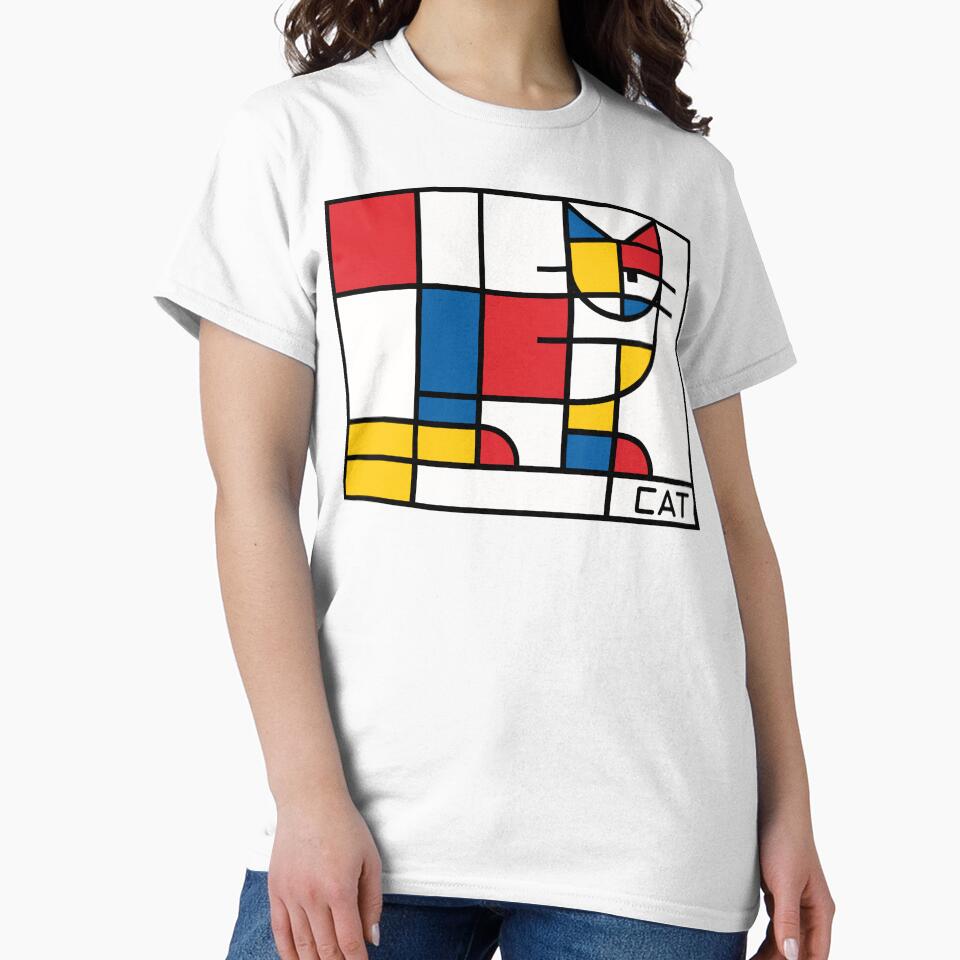 Mondrian's Cat by Angry Swan Designs