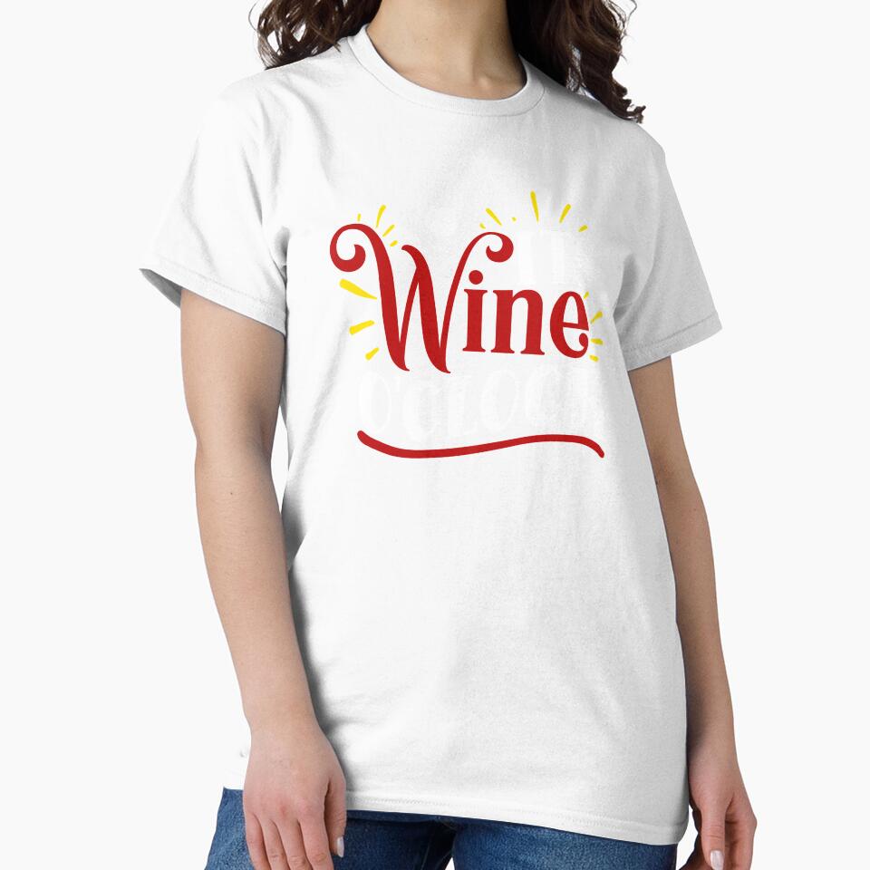It's Wine O'Clock Funny Drinking by ZiesMerch