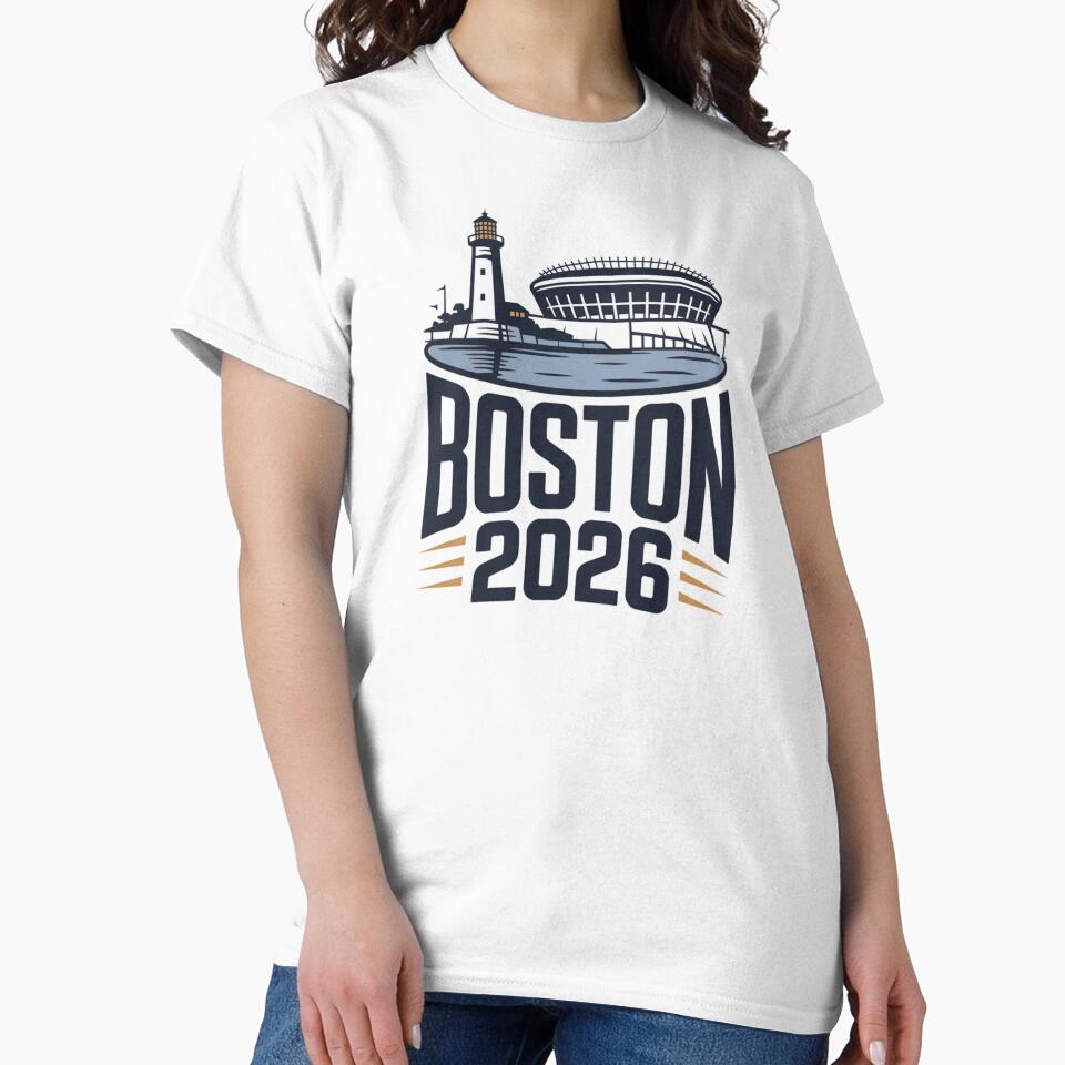 Boston 2026 New England Soccer Souvenir T-Shirt V14 by DarylWelsh2024