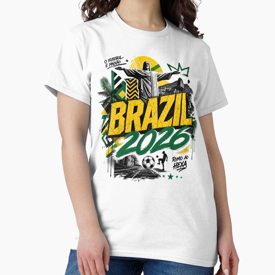 Brazil 2026 Football World Cup Glory | Seleção Fan Supporter Shirt by rushaib