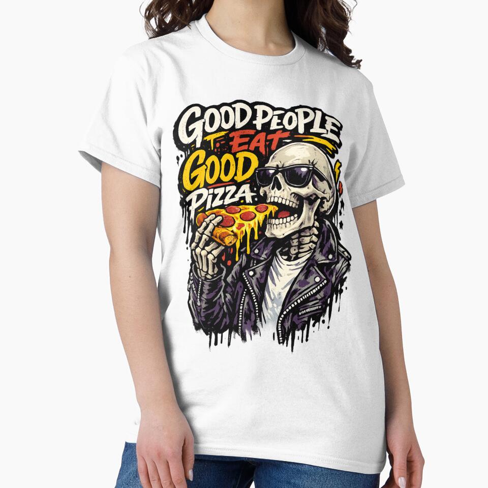 Good People Eat Good Pizza by LuveraxArt