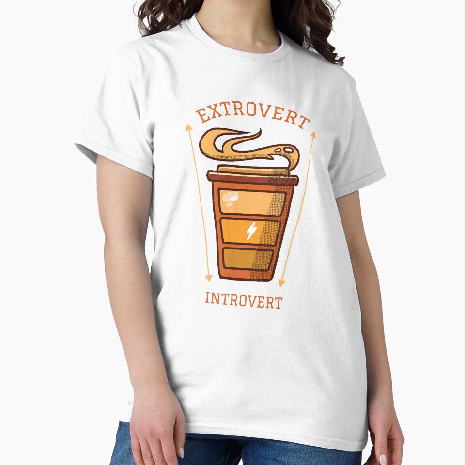 Introvert Extrovert Scale Bases On Coffee Level by artado