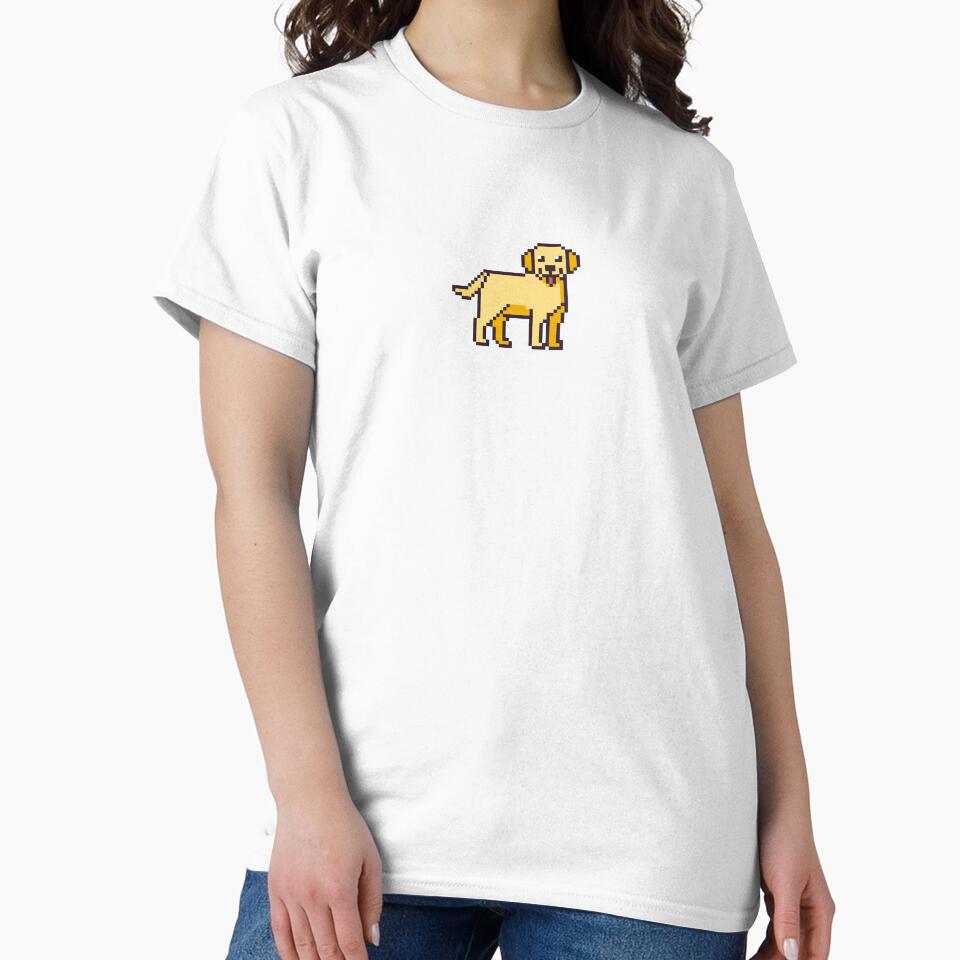 Pixel Art Golden Retriever Sticker by uxcomshop