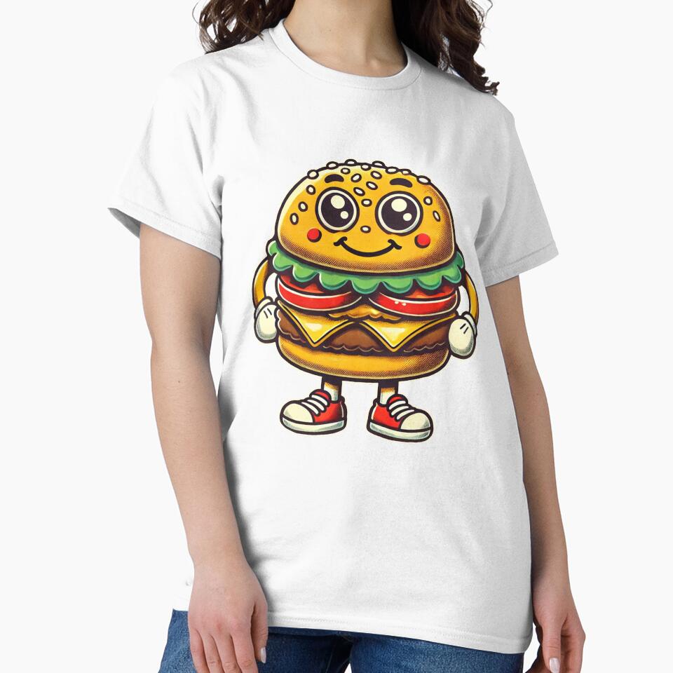 Hamburger Funny Retro Hamburger Lover by BlueBerry-Pengu