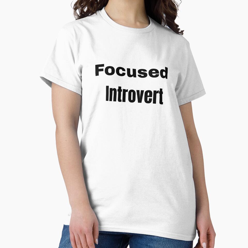 Focused Introvert – Quiet Mind Strong Focus Minimalist Design by RICHKIDSSTUDIO